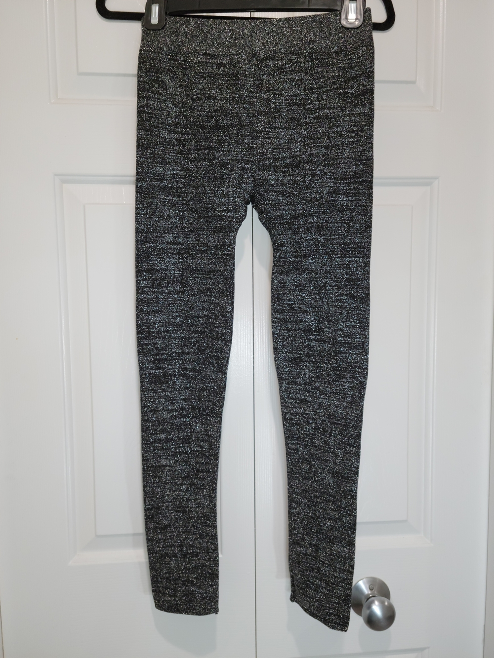 Charlie Paige Black/Silver Sparkle Leggings